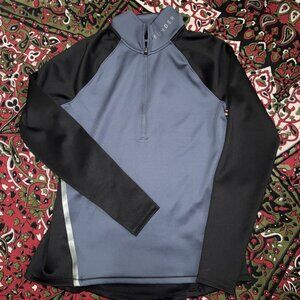 Under Armour Cold gear Men Pullover Training 1/4 Zip Gray/black L Fitted EUC